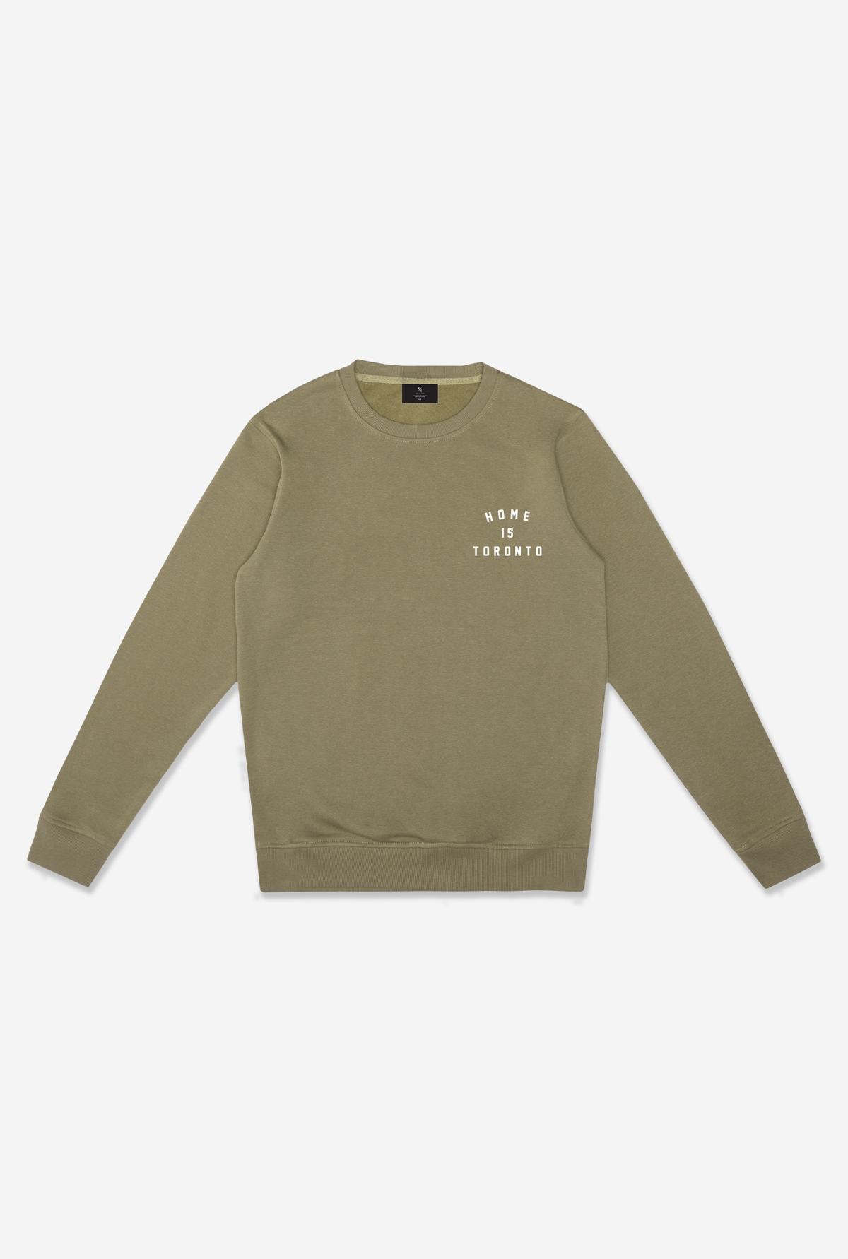 Home is Toronto Crescent Crewneck - Olive