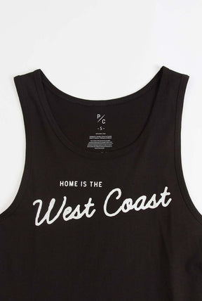 Home is the West Coast Tank - Black