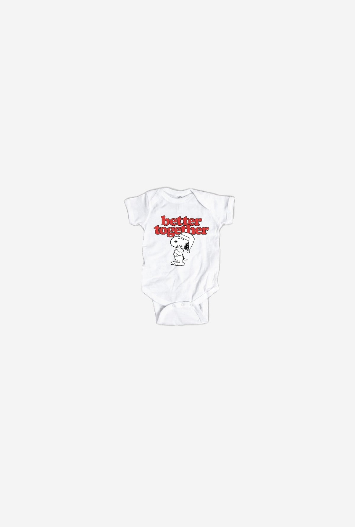 PC x Peanuts Snoopy Better Together Kids Onesie White