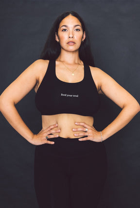 Feed Your Soul Movement™ Bra Top - Black