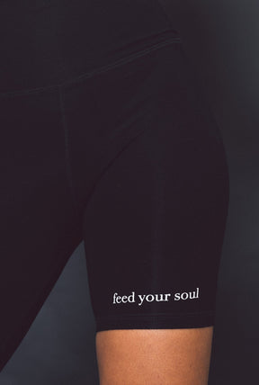 Feed Your Soul Movement™ Bike Shorts - Black