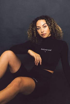 Feed Your Soul Movement™ Mock Neck - Black