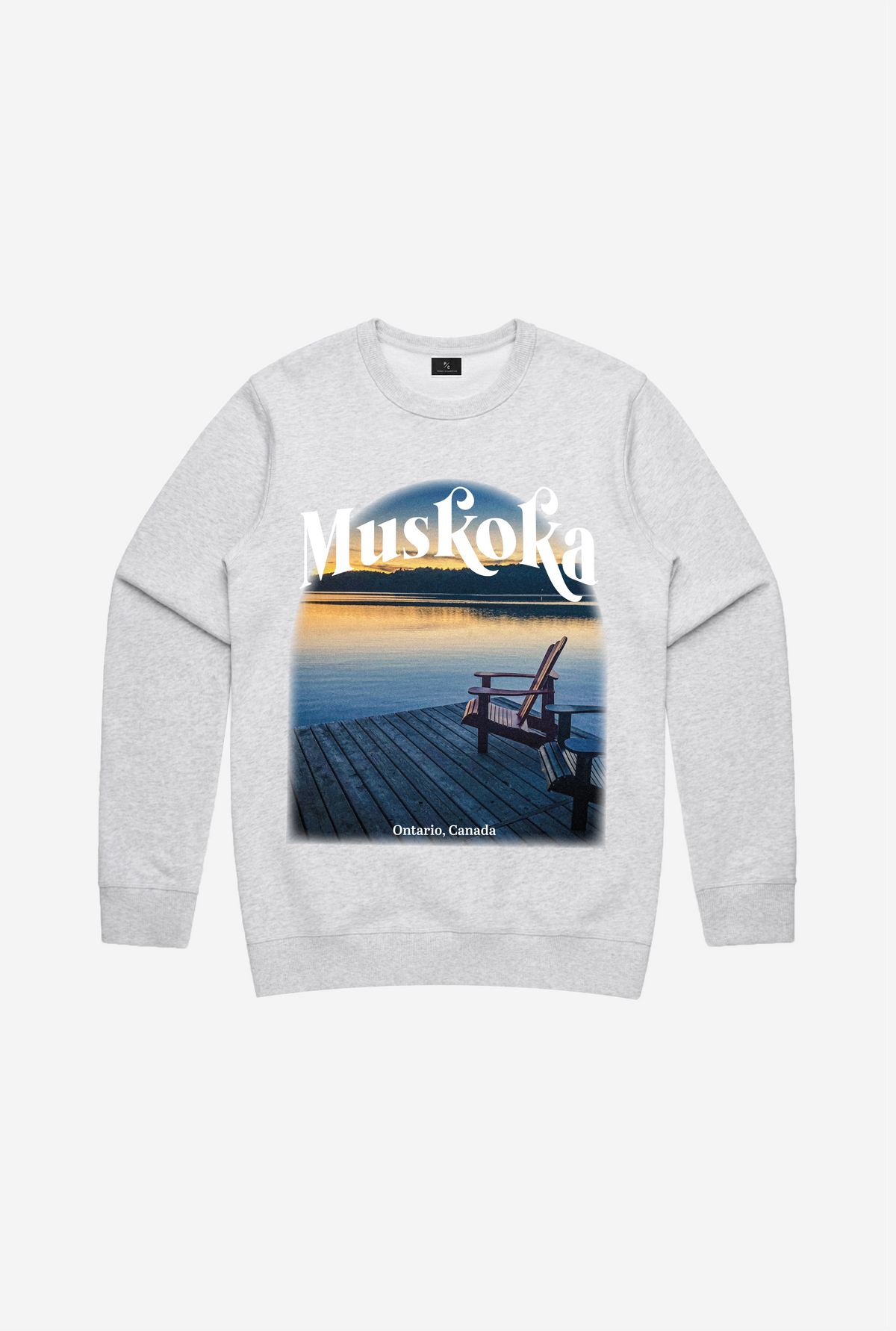 Muskoka Post Card Crewneck - Grey