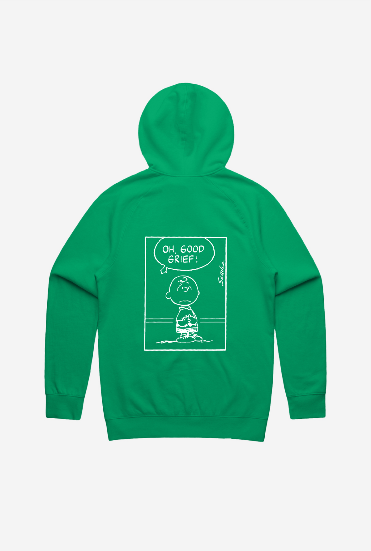 Peanuts Mental Health is Health Good Grief! Hoodie - Kelly Green