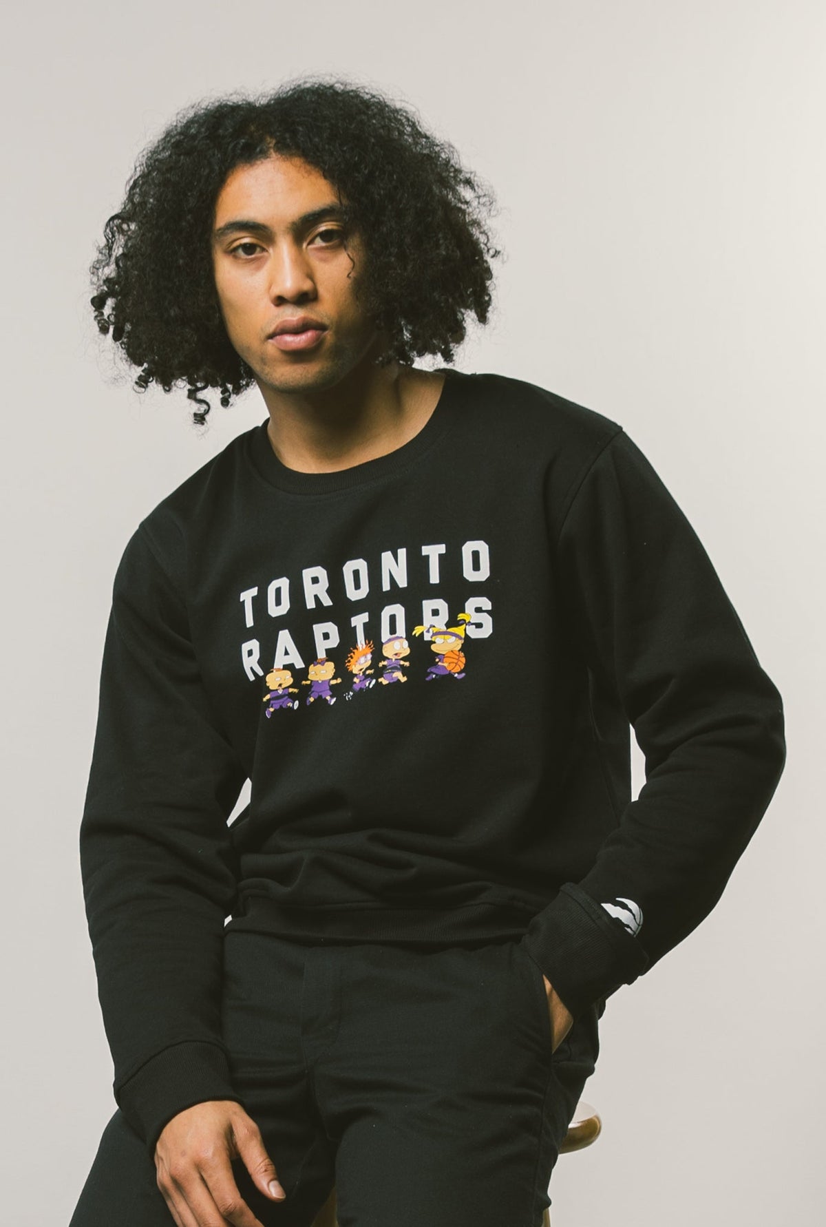 NBA x Rugrats Toronto Raptors Team Crewneck - Black