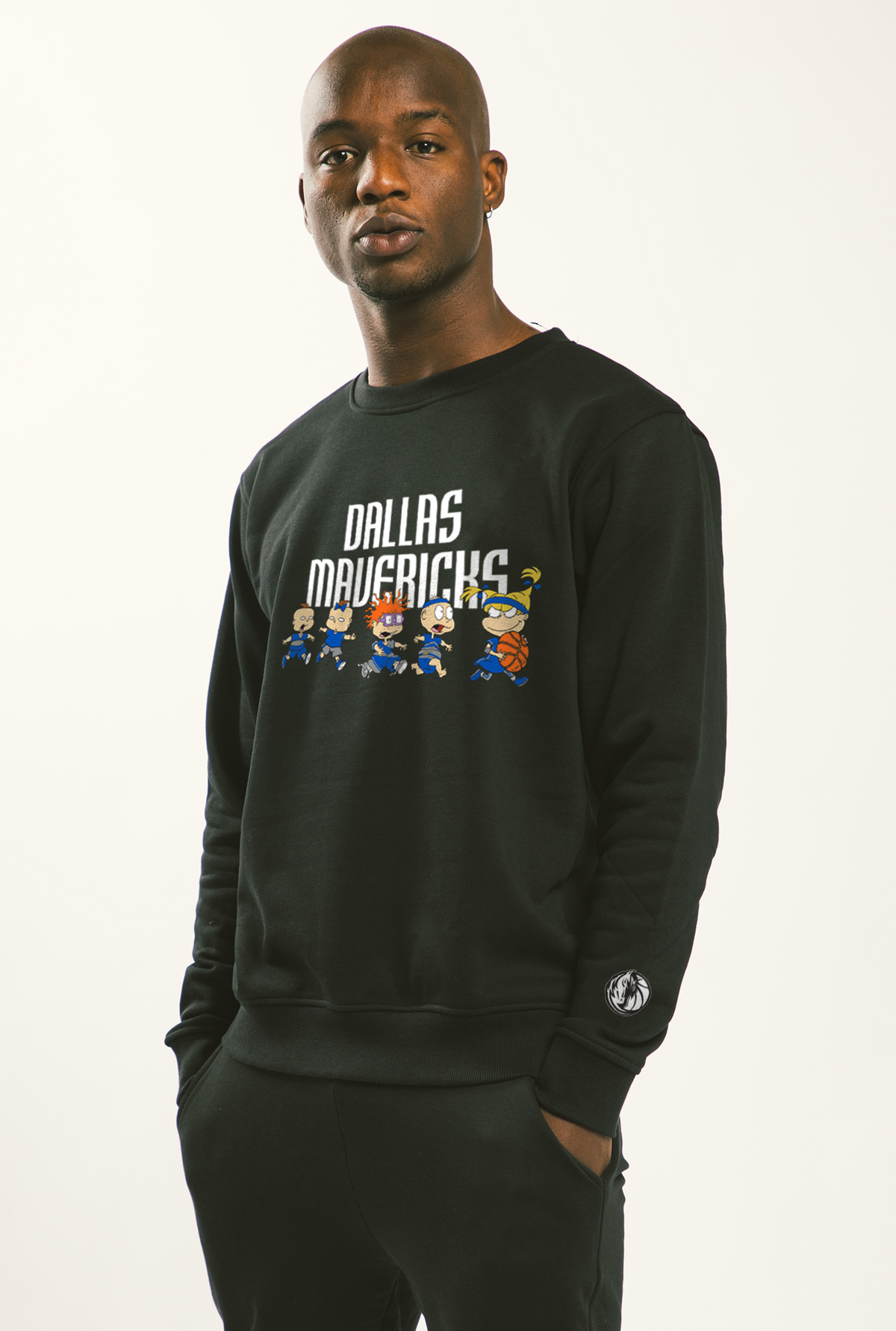 NBA x Rugrats Dallas Mavericks Team Crewneck - Black