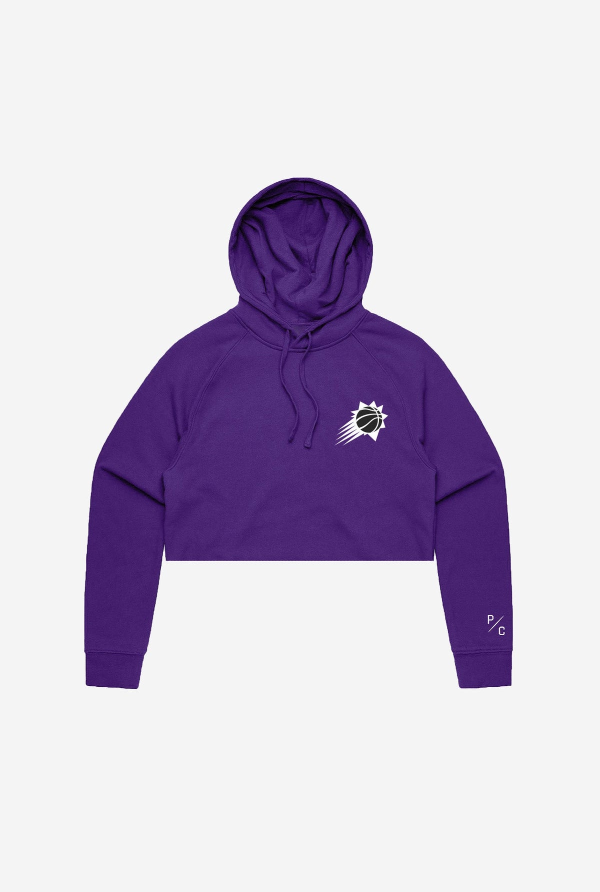 Kurzer Hoodie mit Phoenix Suns-Logo - Lila