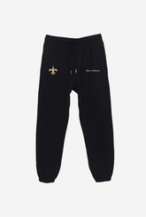 Pantalon de jogging épais avec logo des Saints de la Nouvelle-Orléans - Noir 