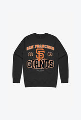 San Francisco Giants Vintage Kids Crewneck - Black