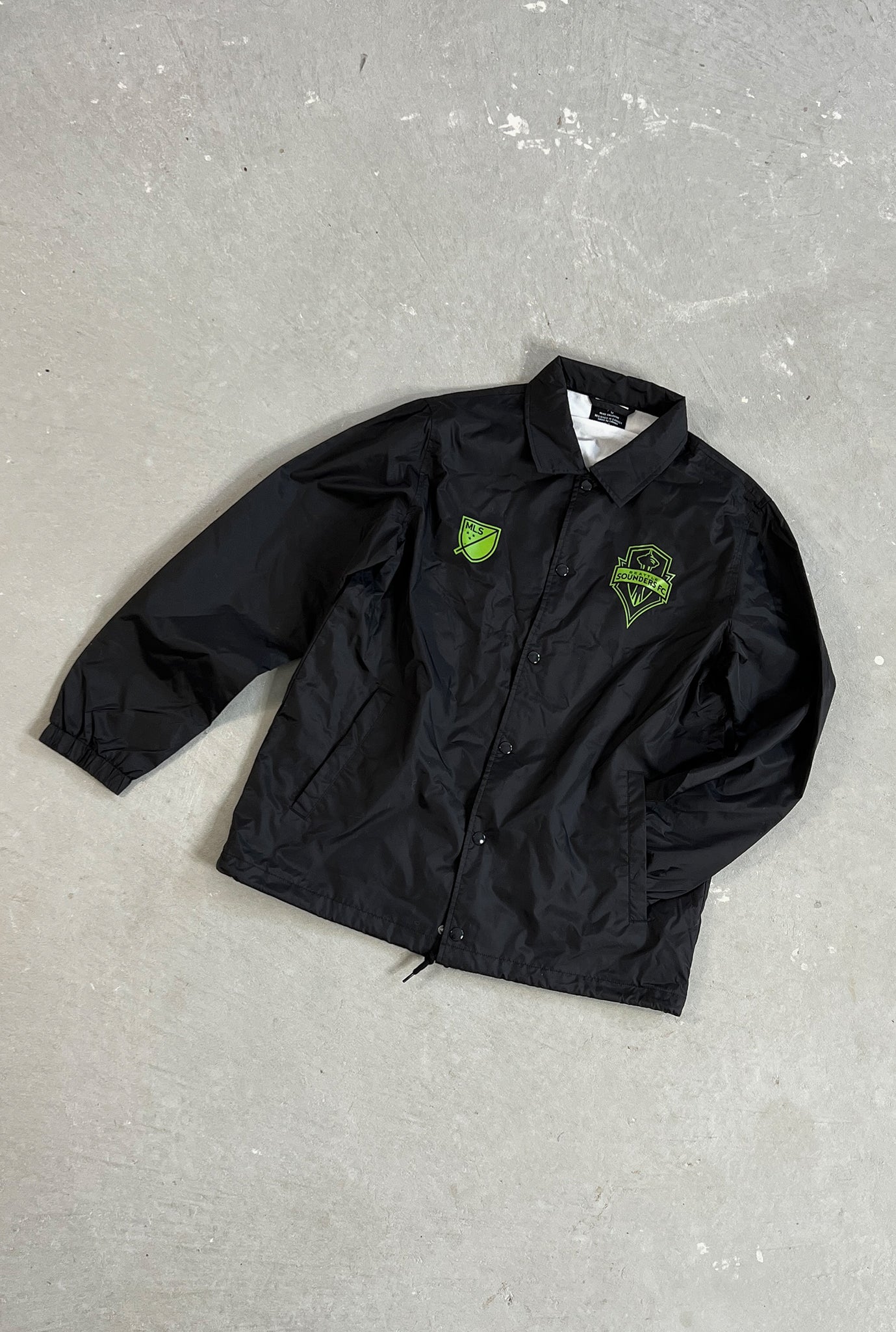 Seattle Sounders FC Essentials Coach Jacket - Black