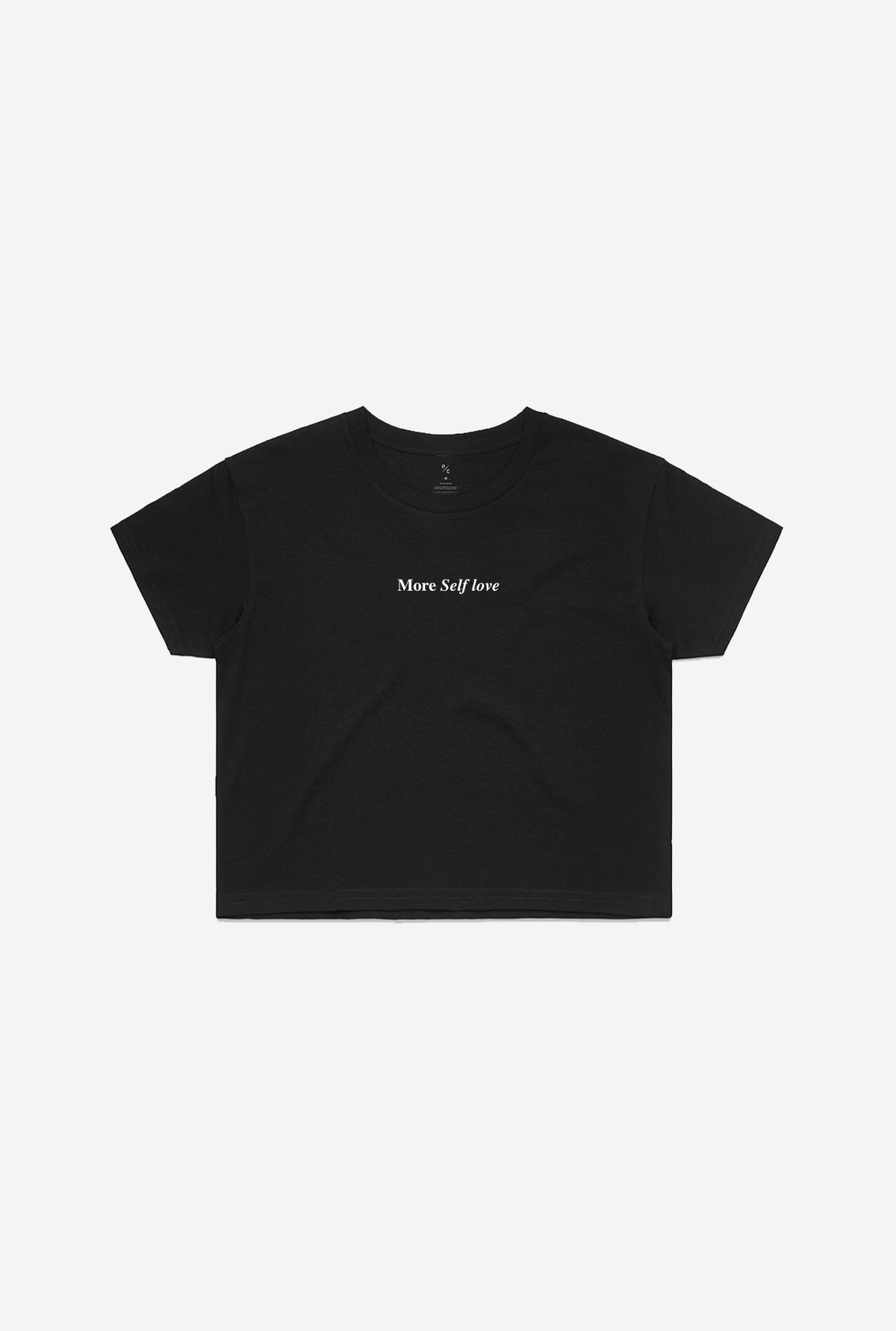 More Self Love Cropped T-Shirt - Black