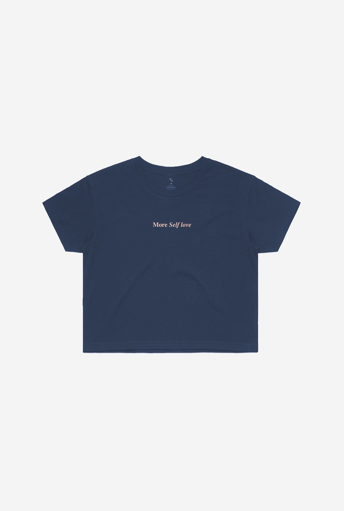 More Self Love Cropped T-Shirt - Navy