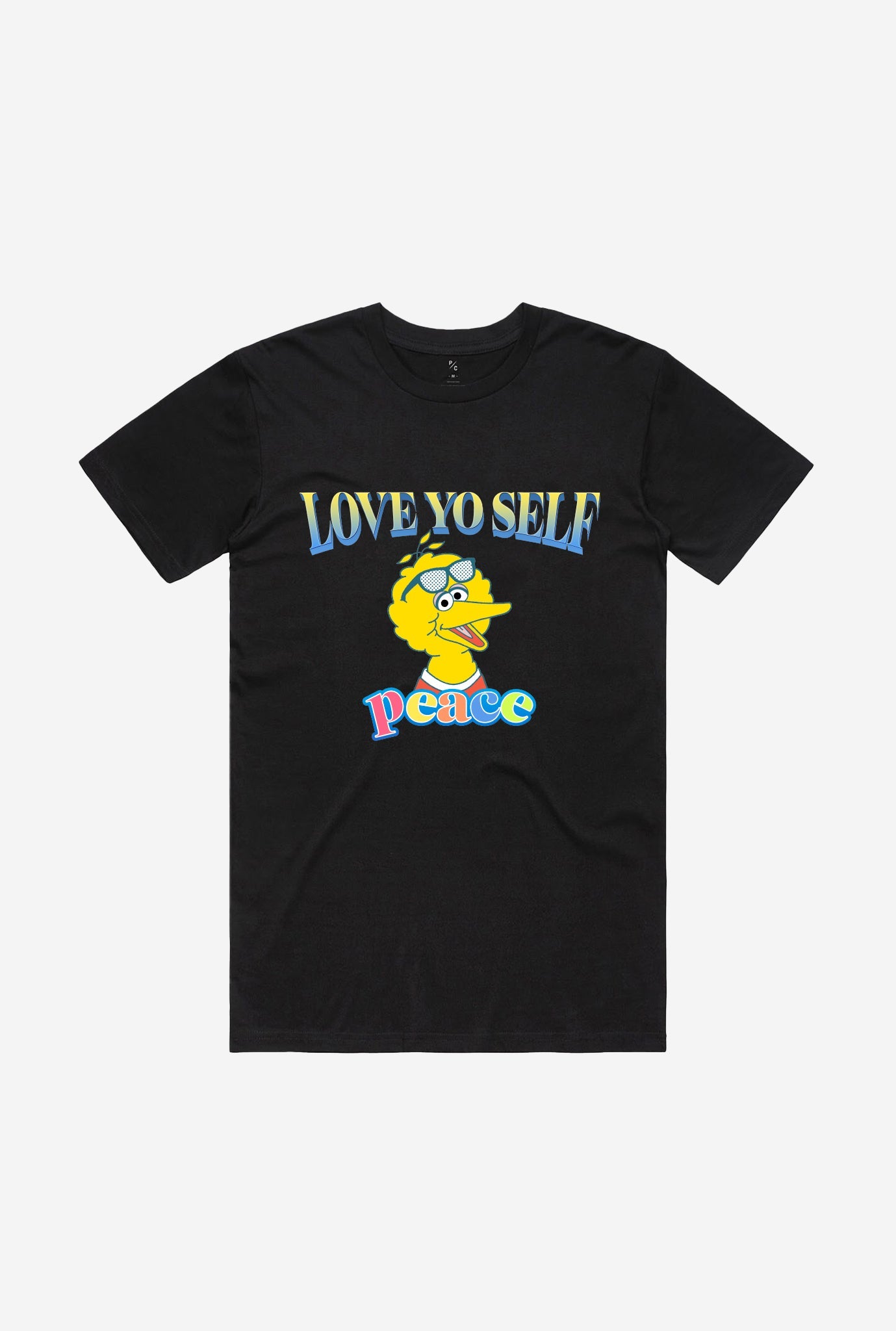 Big Bird Love Yo Self Rap T-Shirt - Black