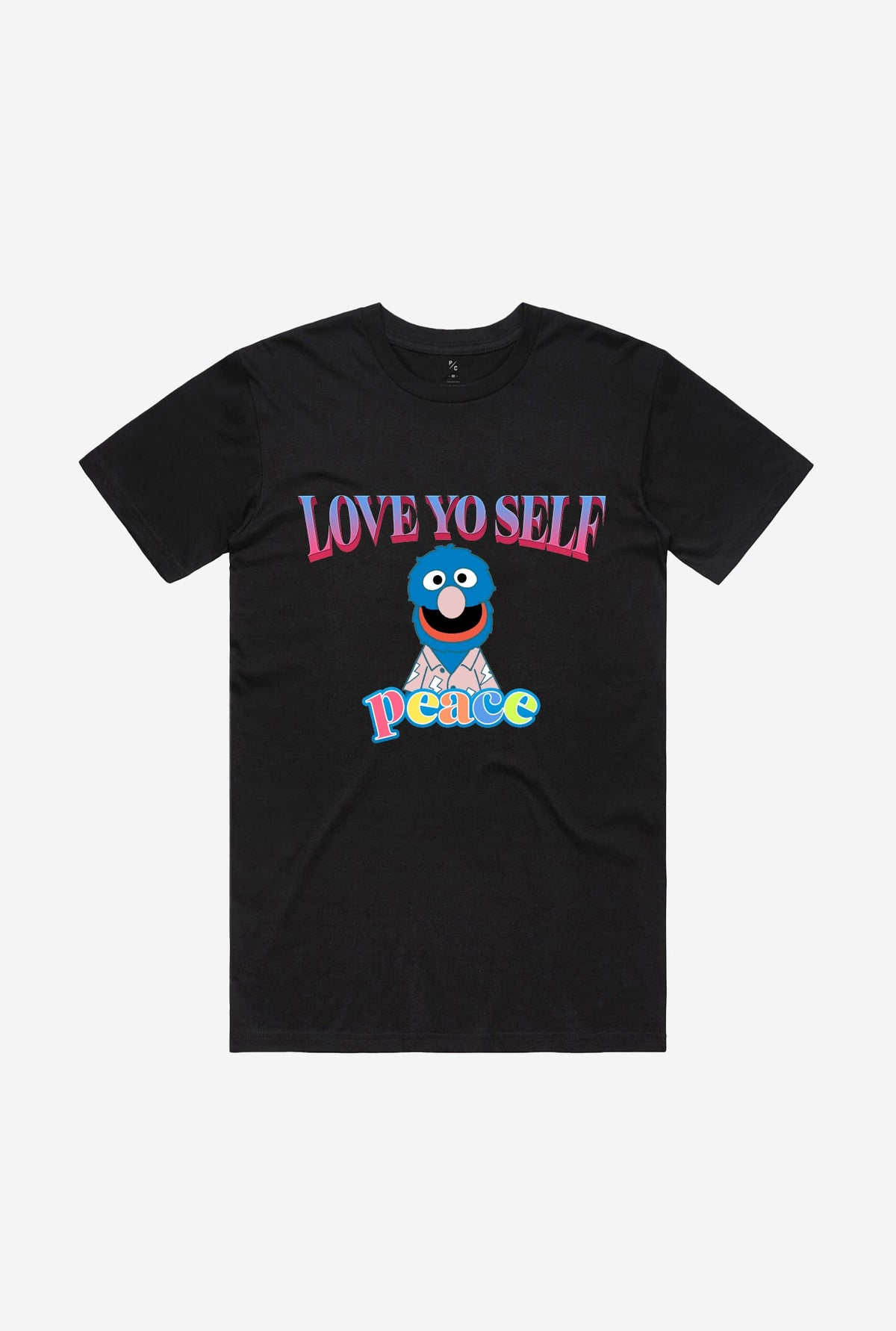 Grover Love Yo Self Rap T-Shirt - Black