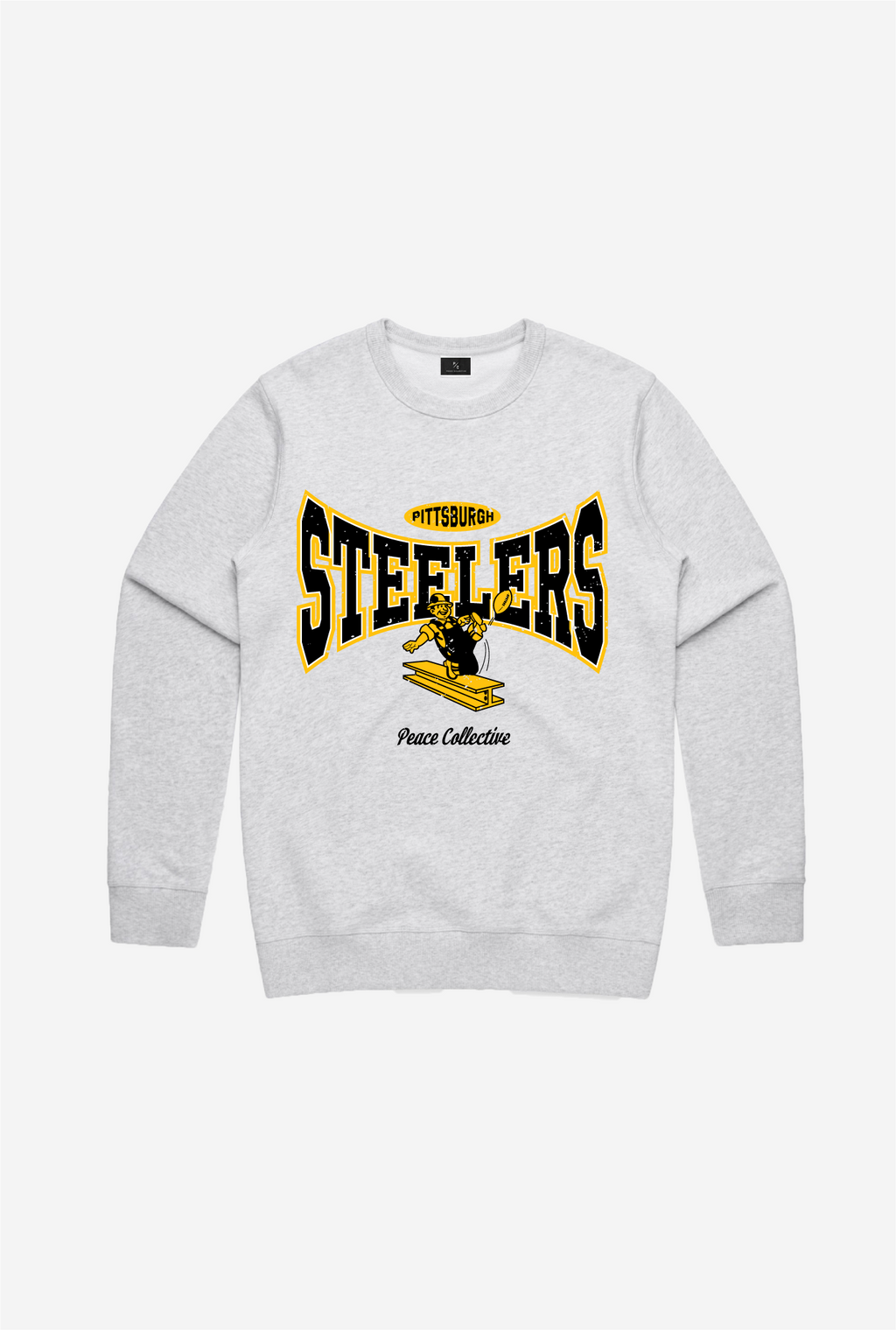 Peace Collective Nfl Team Pittsburgh Steelers Vintage Ad Heavyweight Black  Merch