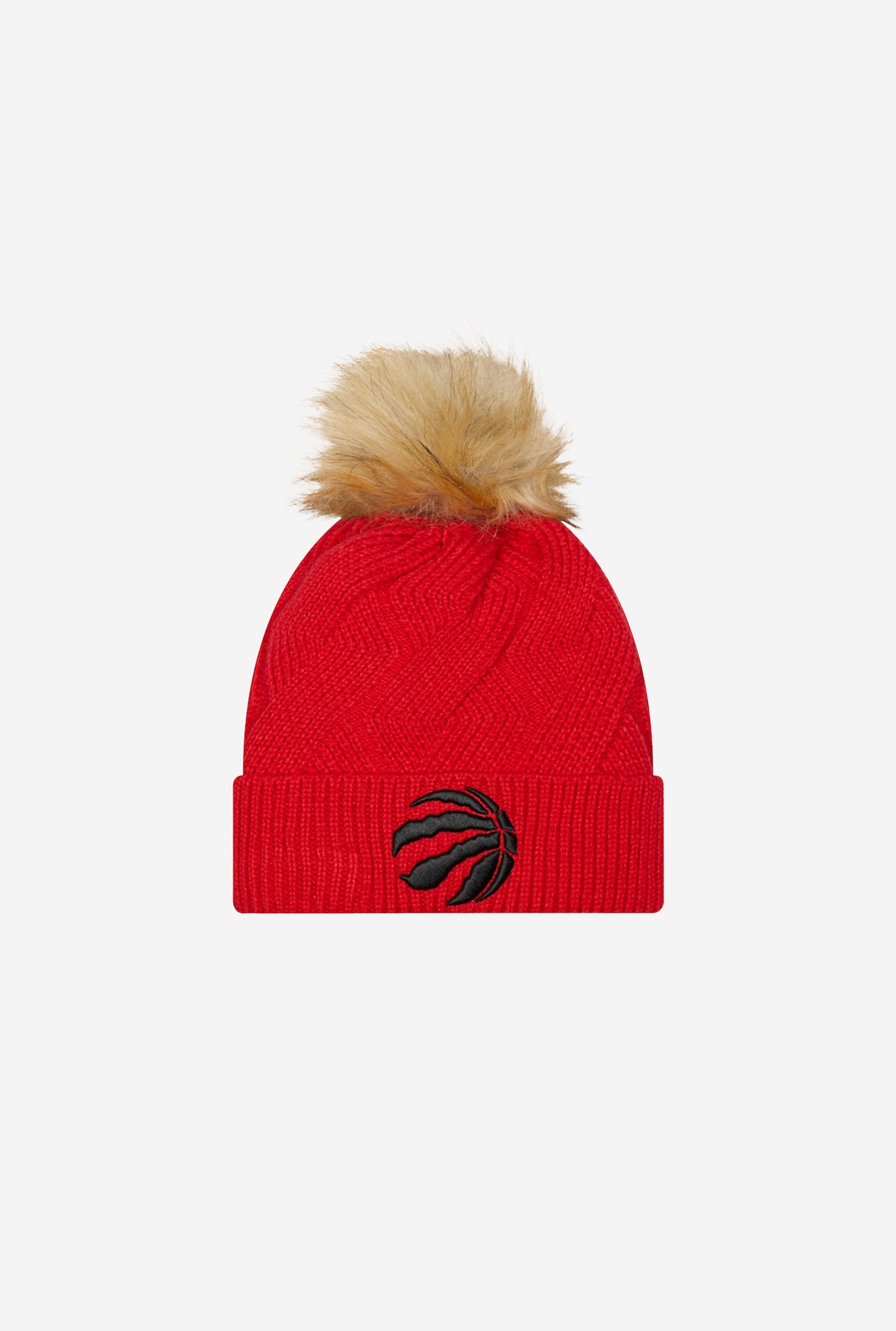 Toronto Raptors Knit Cuffed Snowy D3 Beanie - Red