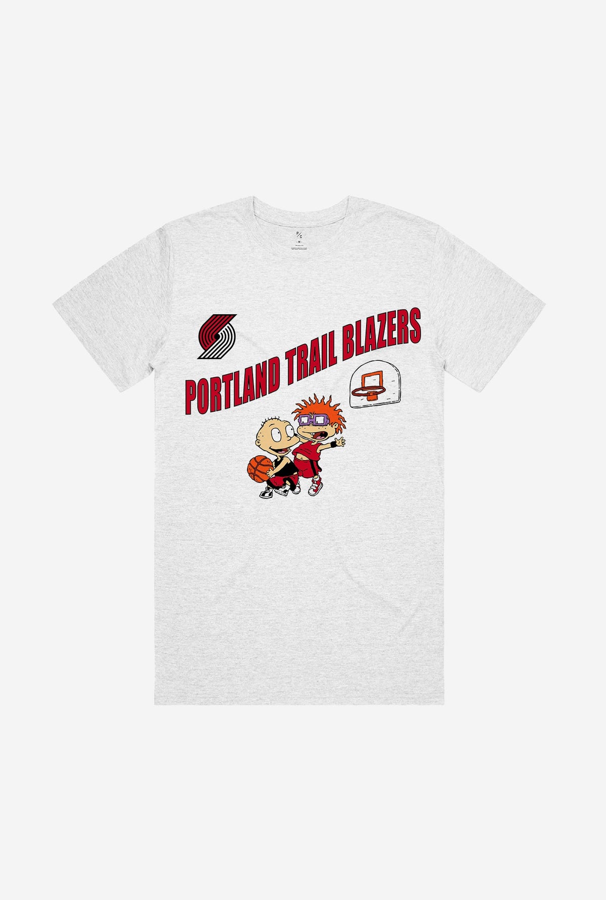 NBA x Rugrats Portland Trailblazers Chuckie/Tommy T-Shirt - Ash