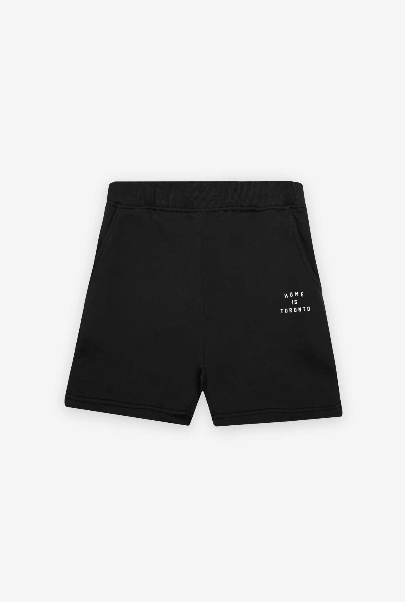 Home is Toronto Crescent Fleece Shorts - Black