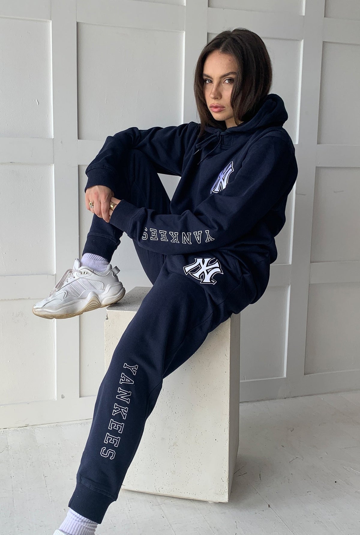 New York Yankees Logo Jogger - Navy