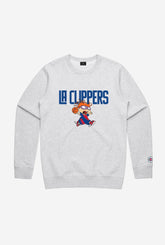 NBA x Rugrats Los Angeles Clippers Chuckie Crewneck - Grey