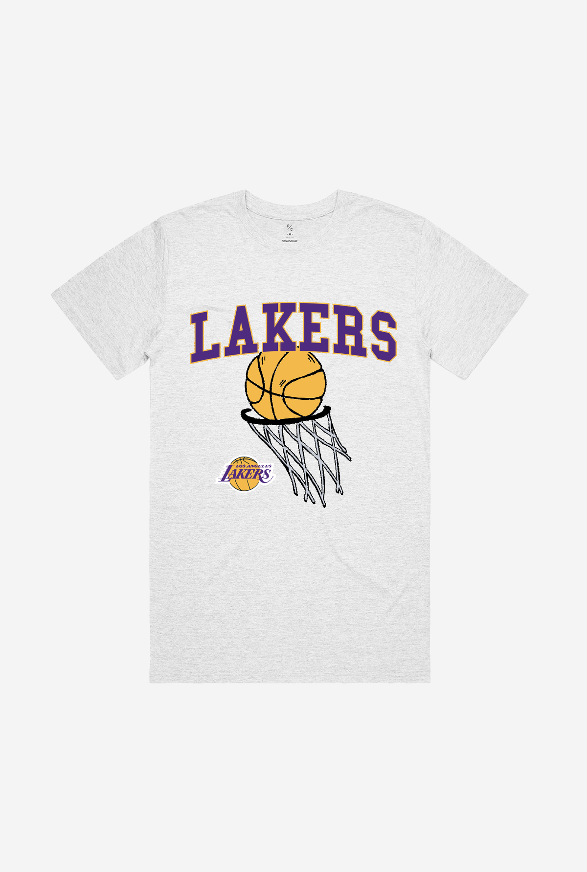 Los Angeles Lakers Net T-Shirt - White Ash