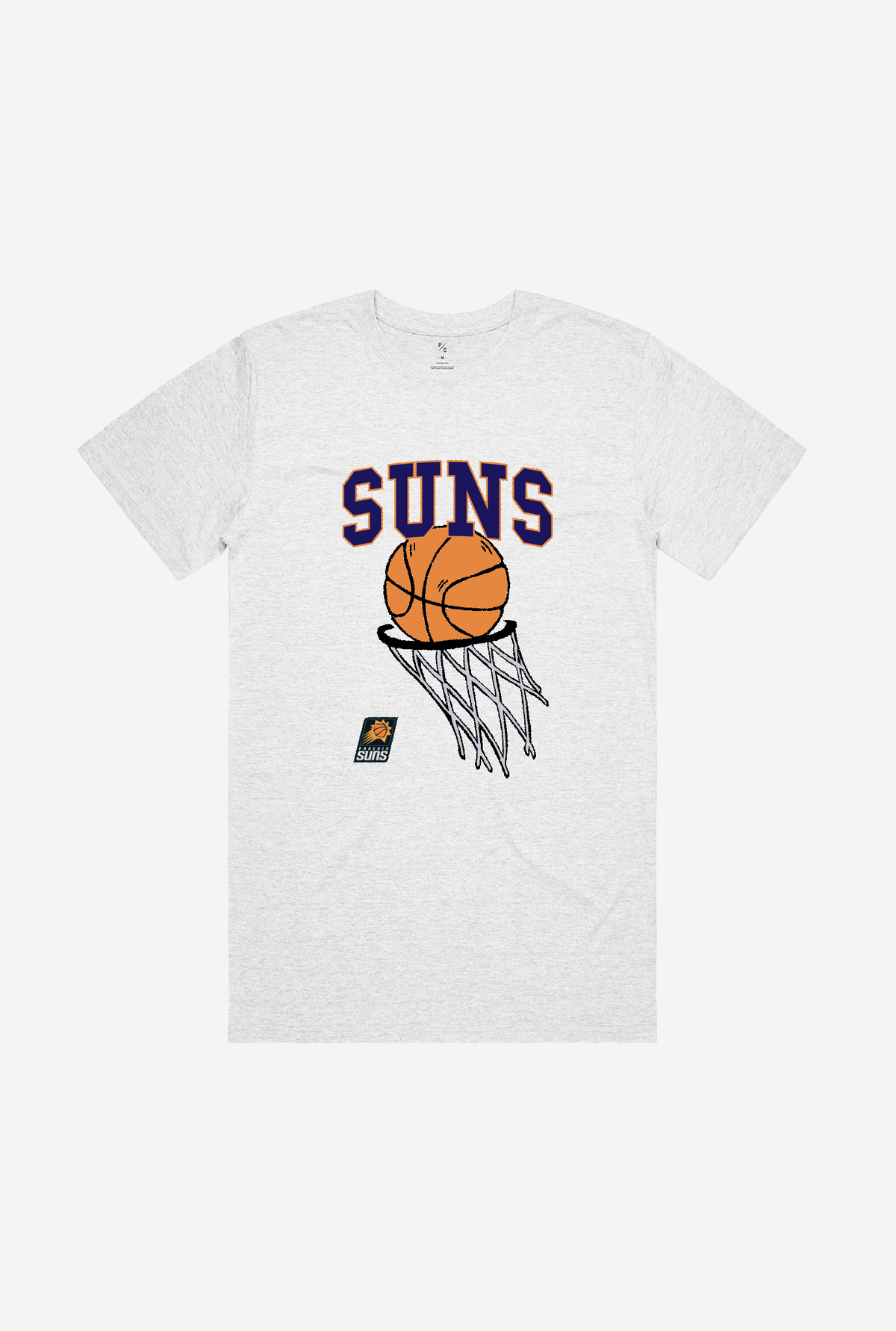 Phoenix Suns Net T-Shirt - White Ash